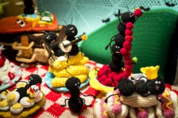 Crochet Art - Ant Picnic by Gina Gallina