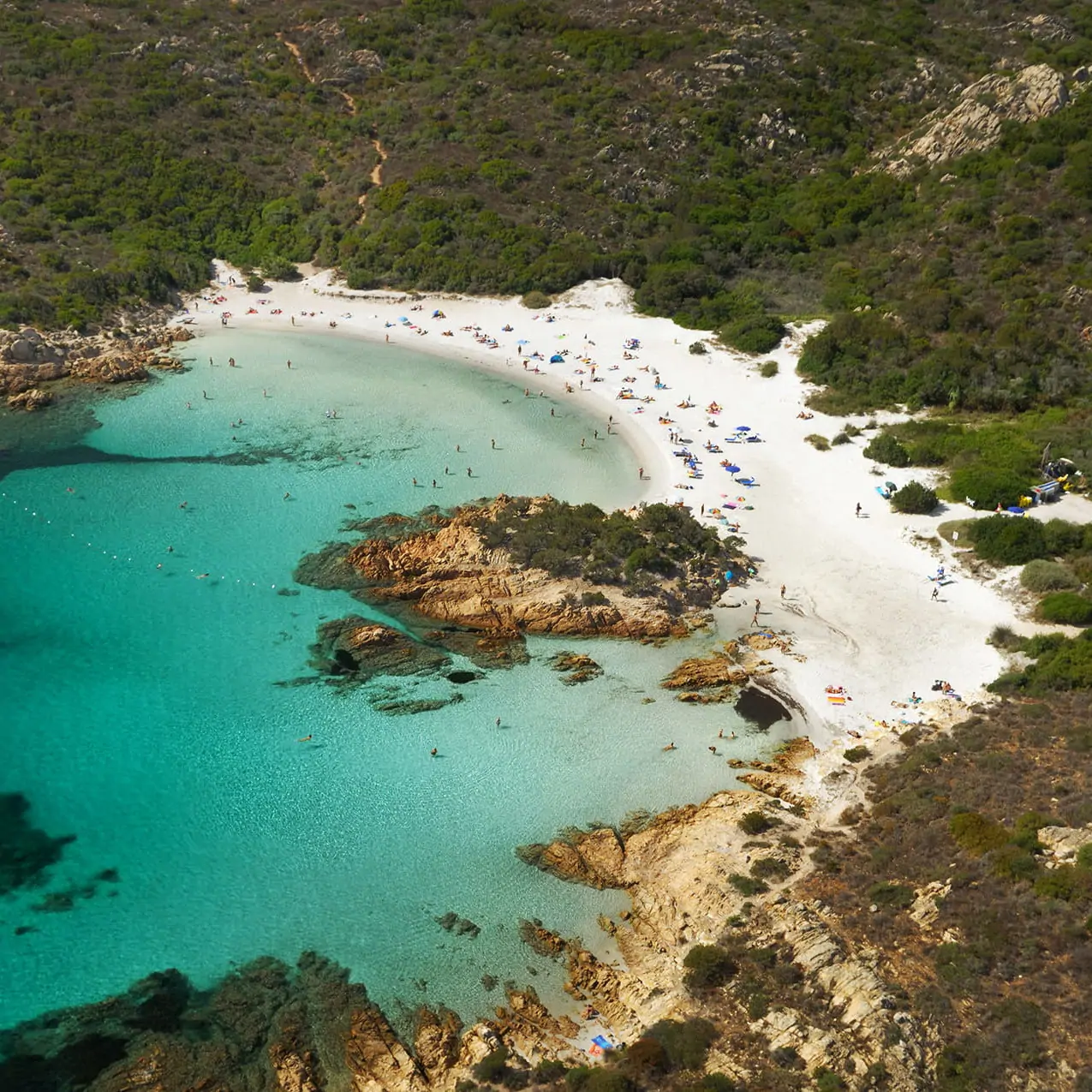 Helicopter Aerial Photography - The Best Beaches are around Sardinia, Italy