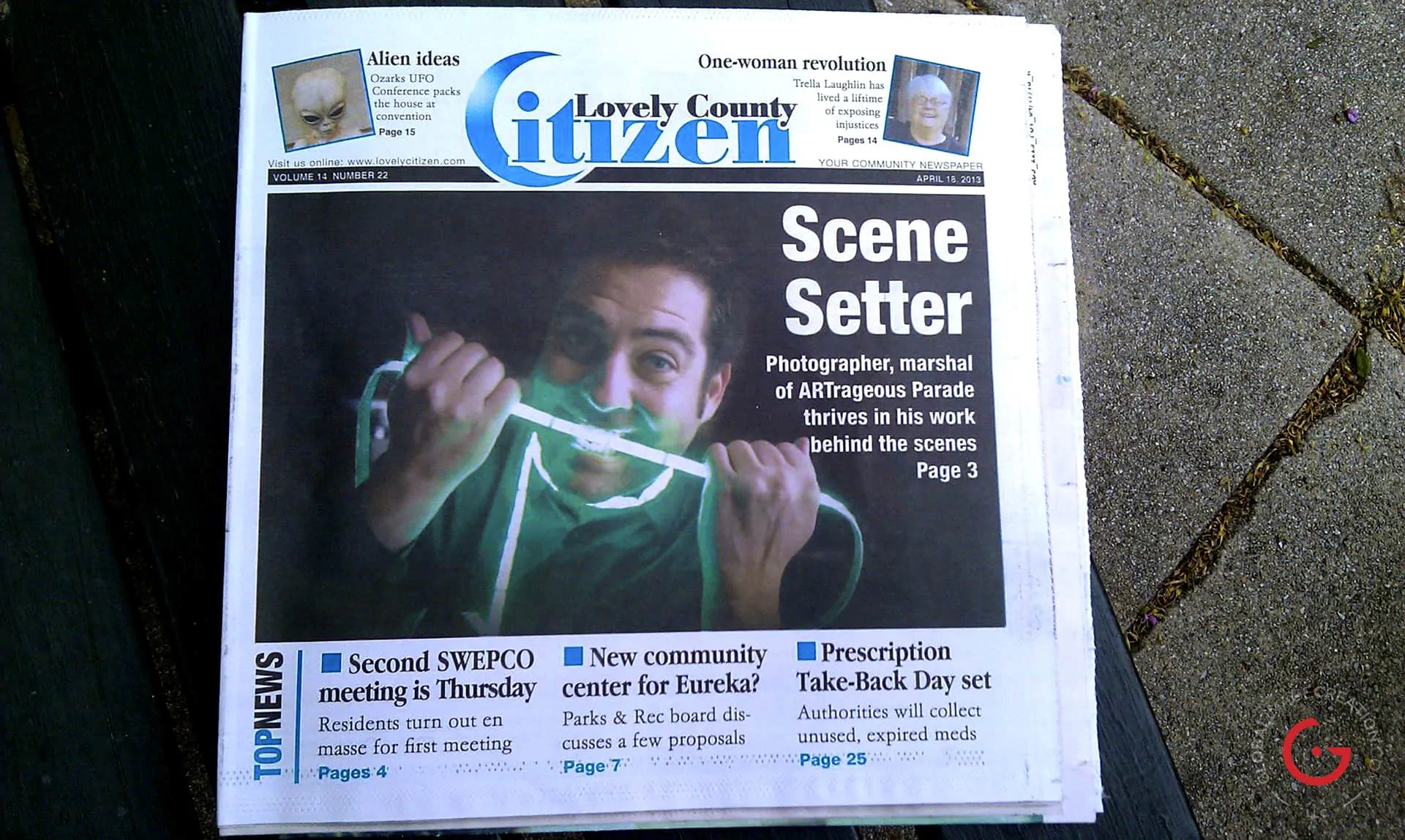 Jeremy Mason McGraw on the Cover of the Citizen