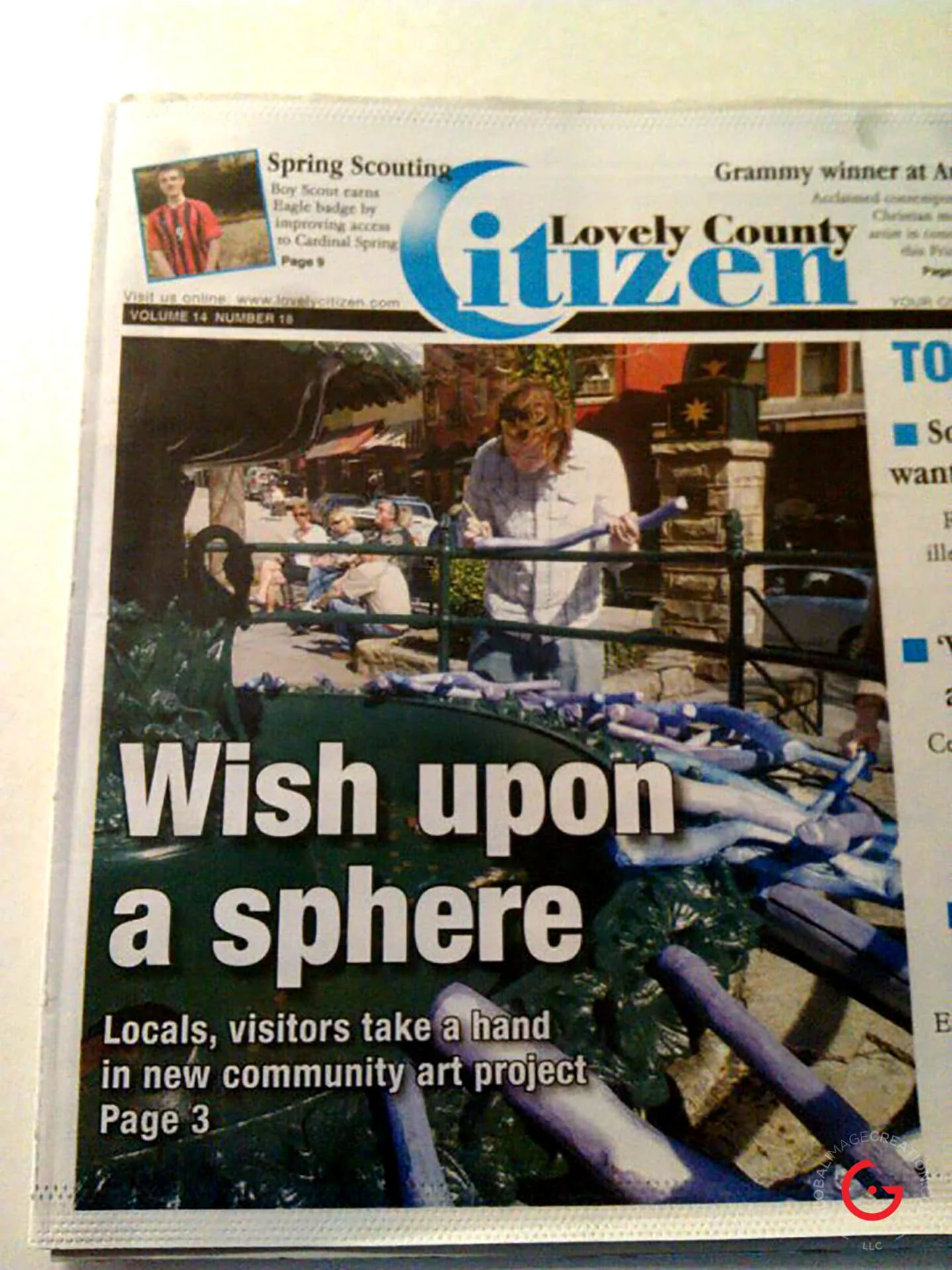 Another Local Newspaper Cover for Sphere