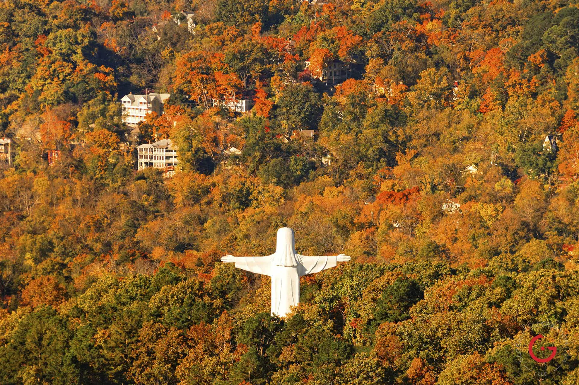 Christ in the Fall - Eureka Springs, Arkansas Photography
