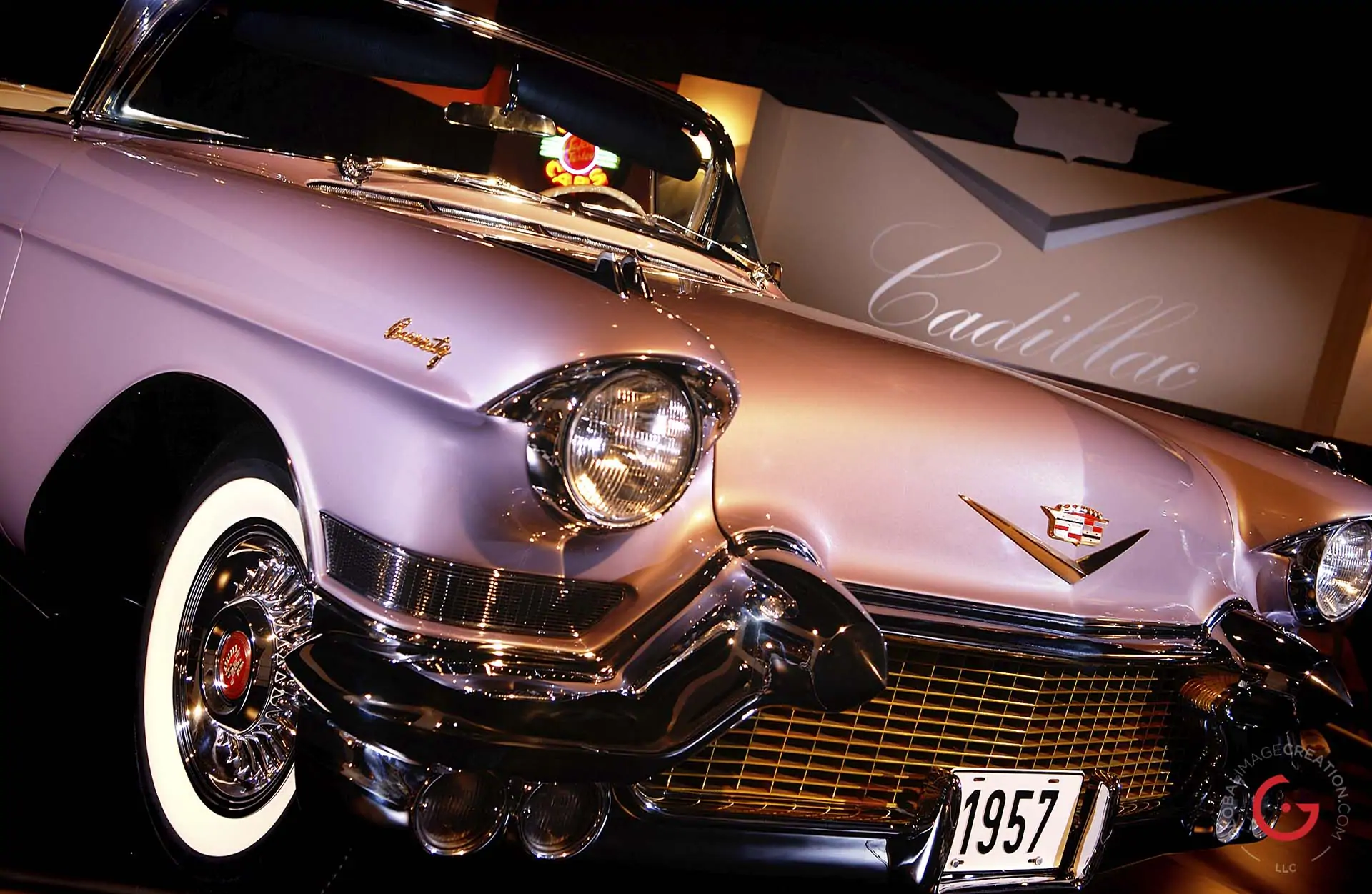 Pearled Pink Cadillac Front End Detail - Professional Car Photographer, Automotive Photography