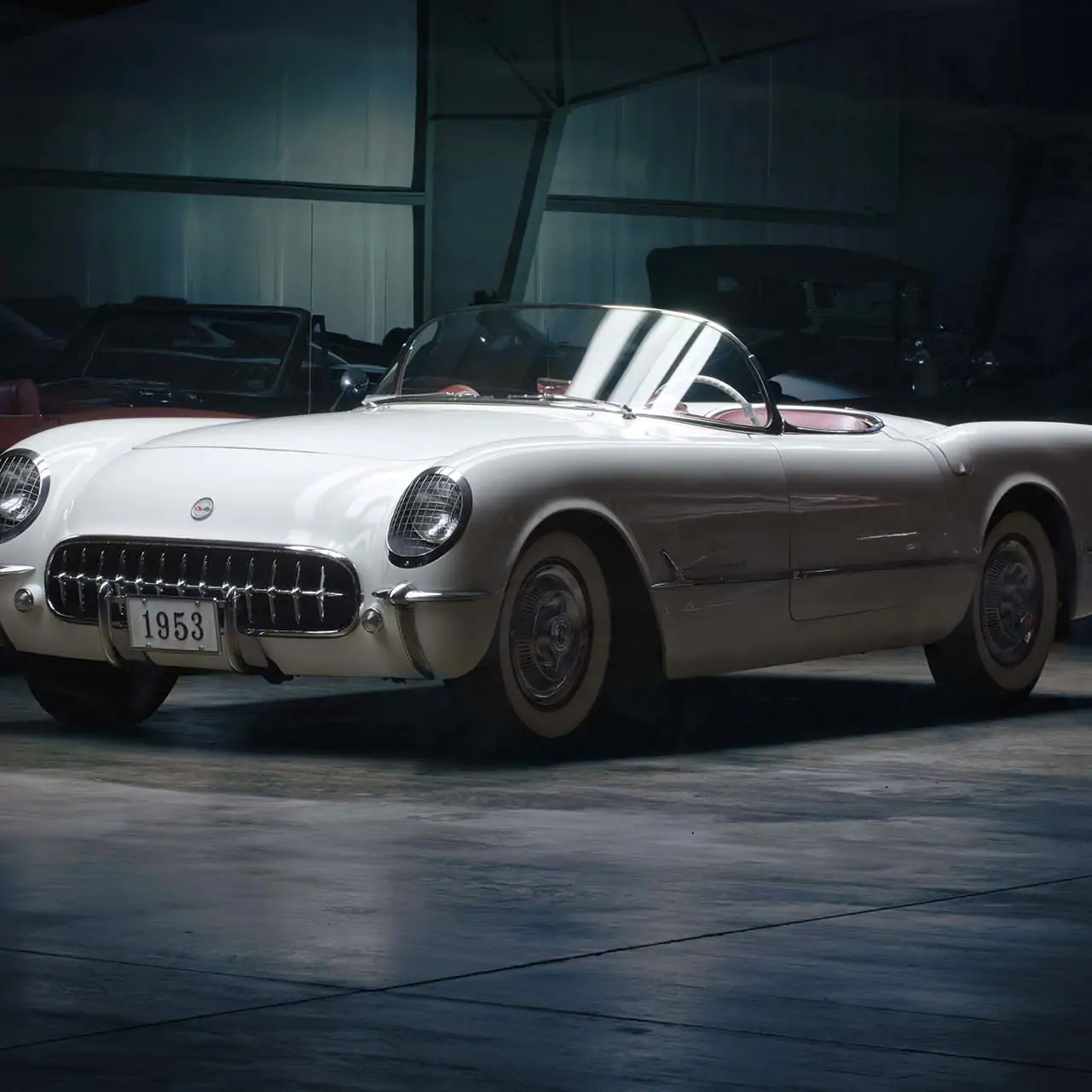 1st Gen 1953 Corvette -Evergreen Classic Automobiles / Dogwood Room - Professional Car Photographer, Automotive Photography