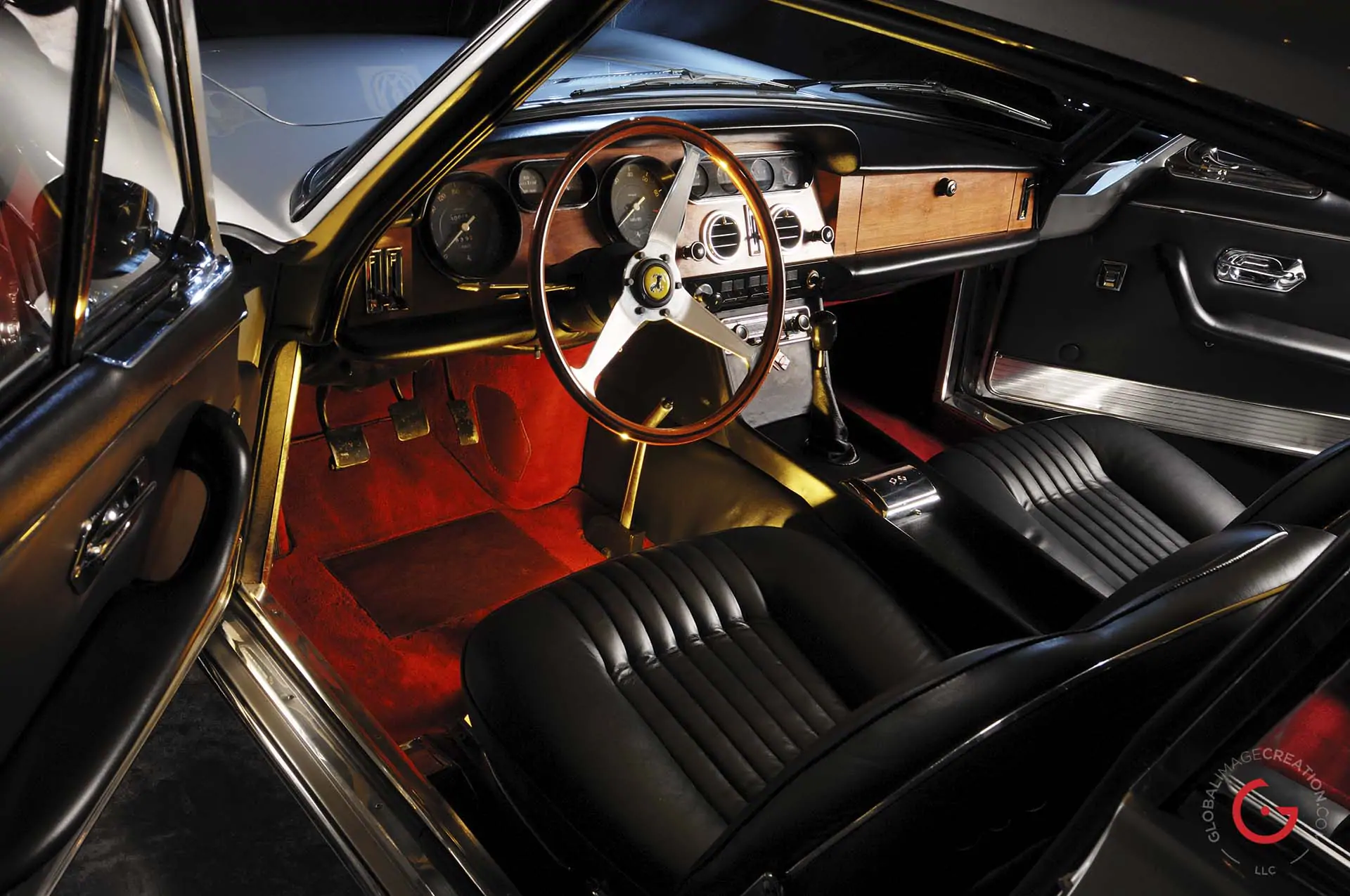 Classic Ferrari Interior View - Professional Car Photographer, Automotive Photography