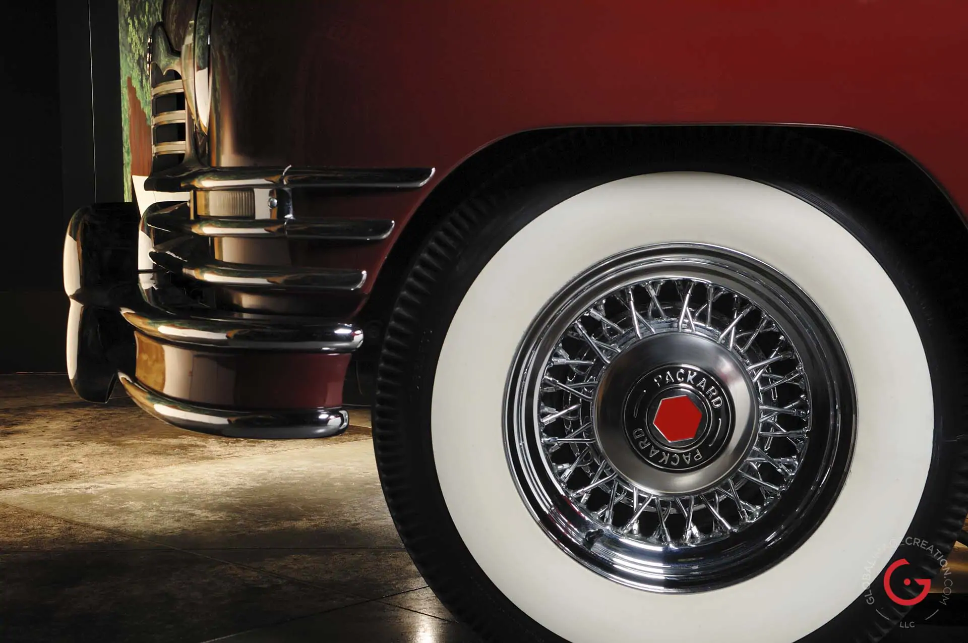 Packard Wheel Detail - Classic Cars Professional Car Photographer, Automotive Photography