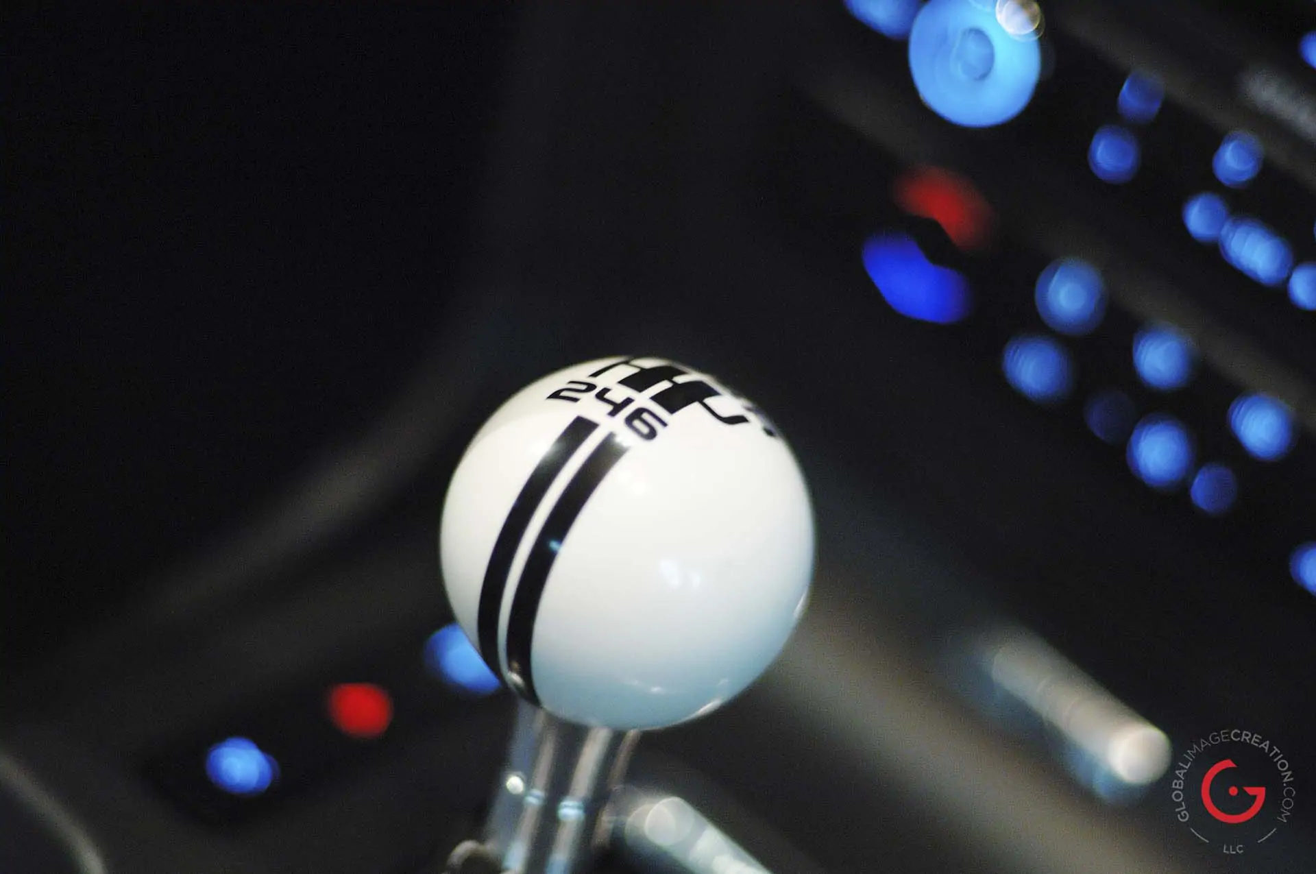 Shelby GT 500 Shifter Detail - Classic Cars Professional Car Photographer, Automotive Photography