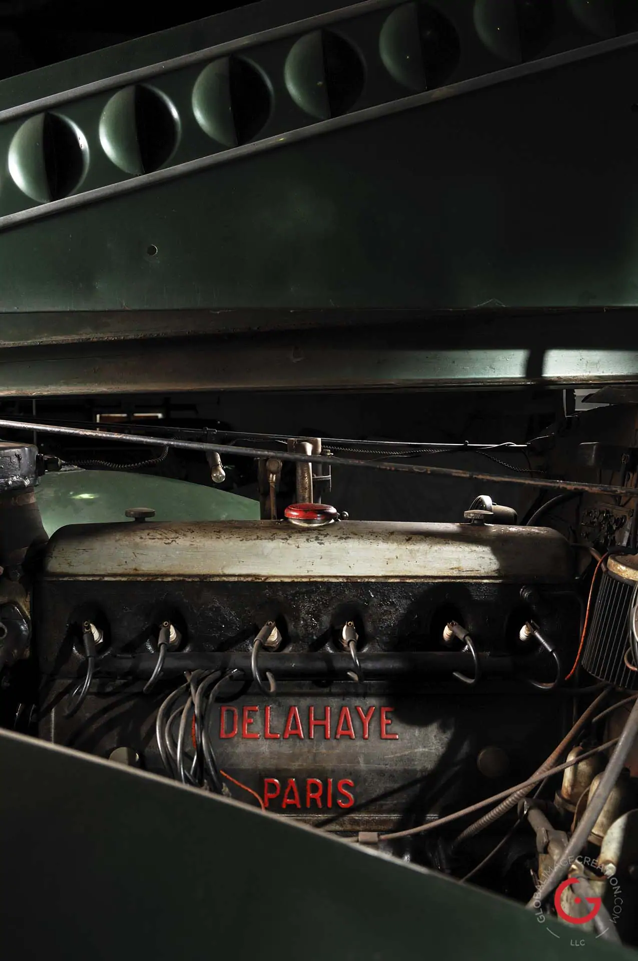 Classic Delahaye Engine Detail - Professional Car Photographer, Automotive Photography