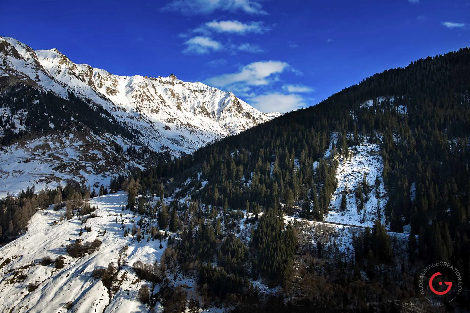 Snow on the Swiss Alps Landscape - Professional Photographer Lifestyle Photography Wardrobe Stylist