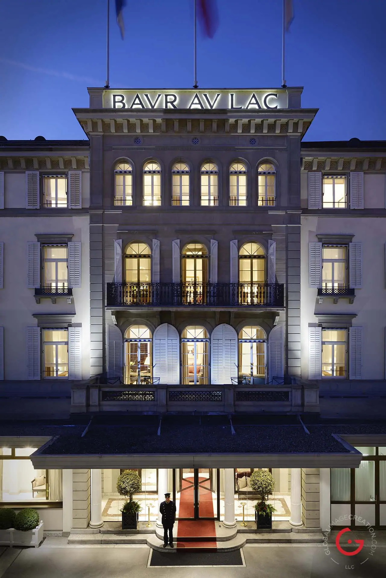 Hotel Baur au Lac Facade, Vals, Switzerland - Professional Architecture Photographer and Commercial Photography of Buildings
