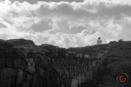 An Old Wall to a Lighthouse, Sardinia, Italy - Travel Photographer of Italy Photoshoots, Italy Photography