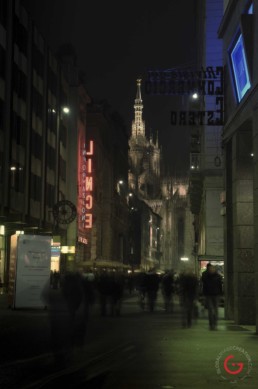 Night Life Near the Duomo di Milano, Milan, Italy - Travel Photographer of Italy Photoshoots, Italy Photography