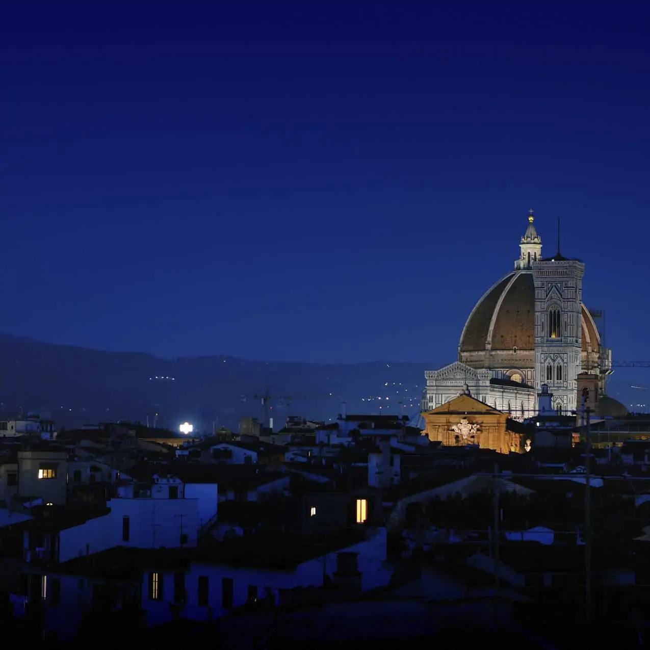 Duomo Illuminated in the Early Evening Skyline of Florence, Italy - Travel Photographer of Italy Photoshoots, Italy Photography