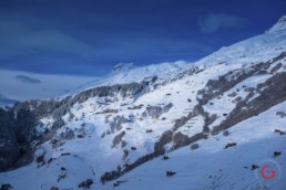 Snow covered Swiss Alps Landscape - Travel Photographer and Switzerland Photography