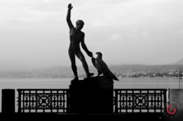 Statue Near Lake Zurich - Travel Photographer and Switzerland Photography