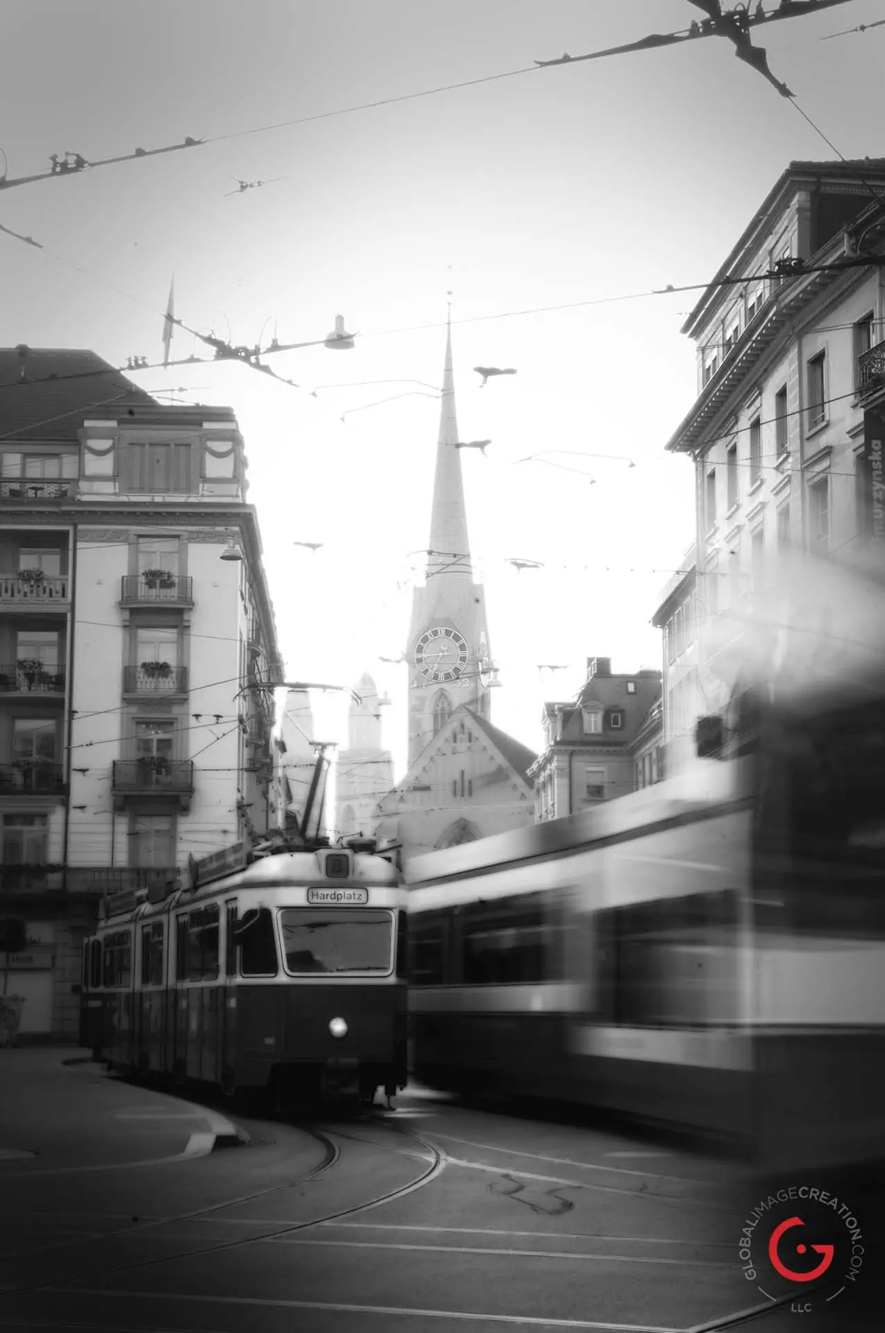 Trams in Zurich - Travel Photographer and Switzerland Photography