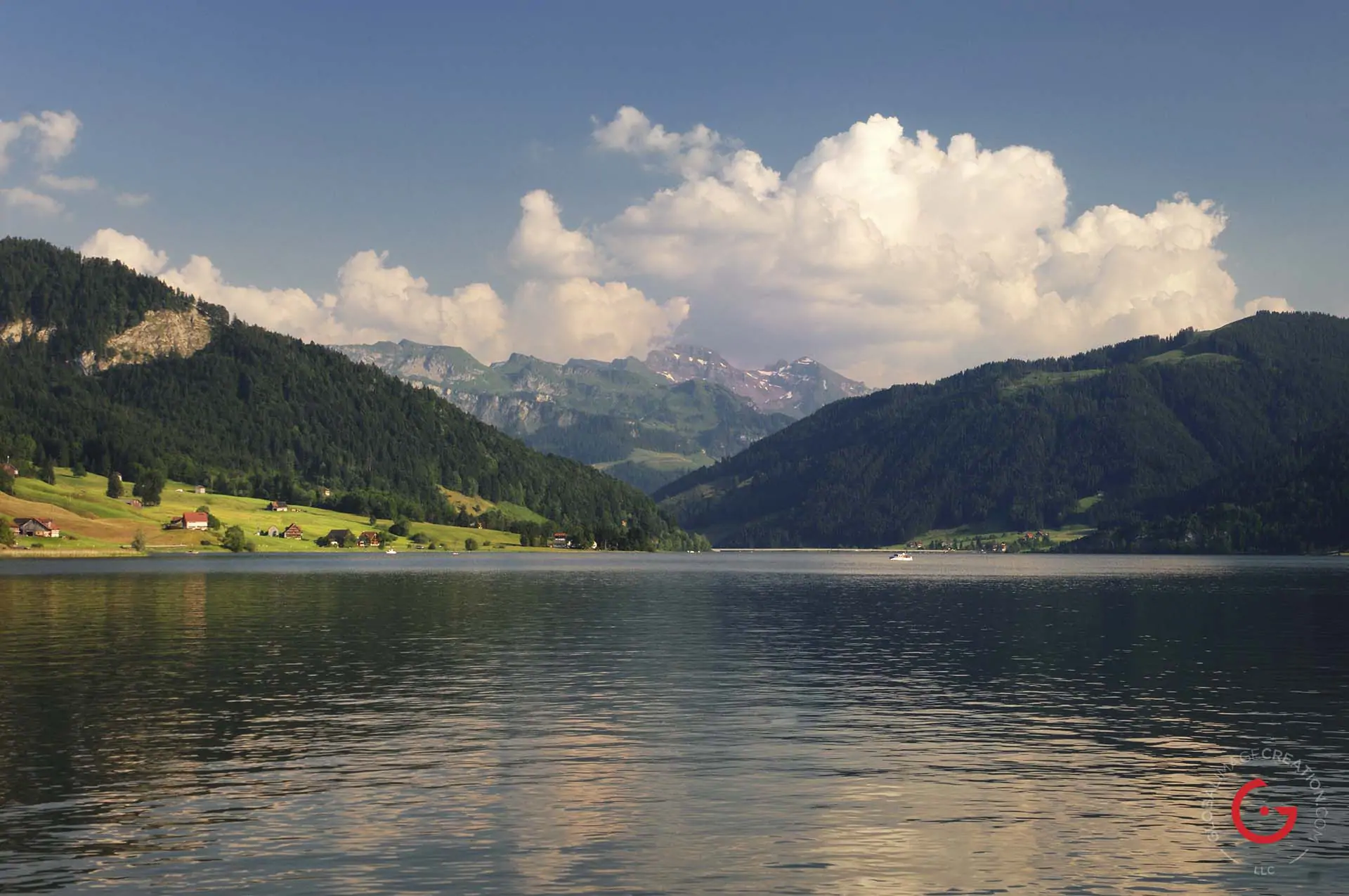 A Swiss Lake and Clouds - Travel Photographer and Switzerland Photography