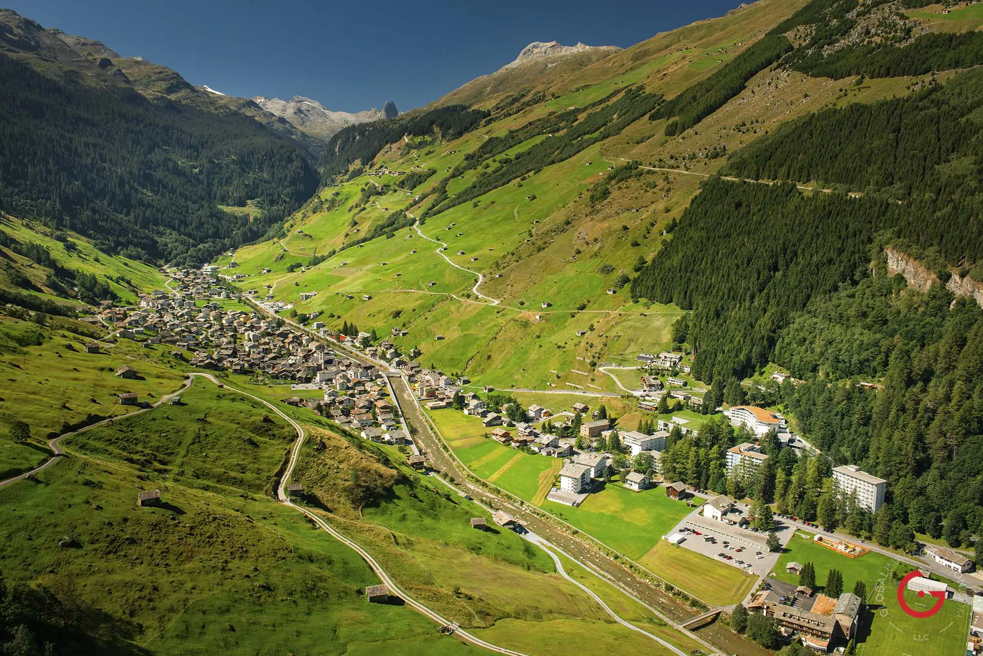 Vals, Switzerland Aerial View - Travel Photographer and Switzerland Photography