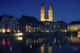 Evening city photography from Zurich Switzerland - Travel Photographer and Switzerland Photography